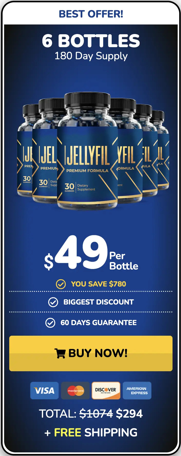Jellyfil Buy Six Bottles